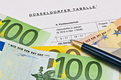 Geldscheine und die Düsseldorfer Tabelle