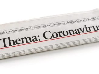 Zeitung zum Thema Coronavirus
