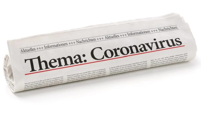Eine Zeitung für die Corona-Bastelei