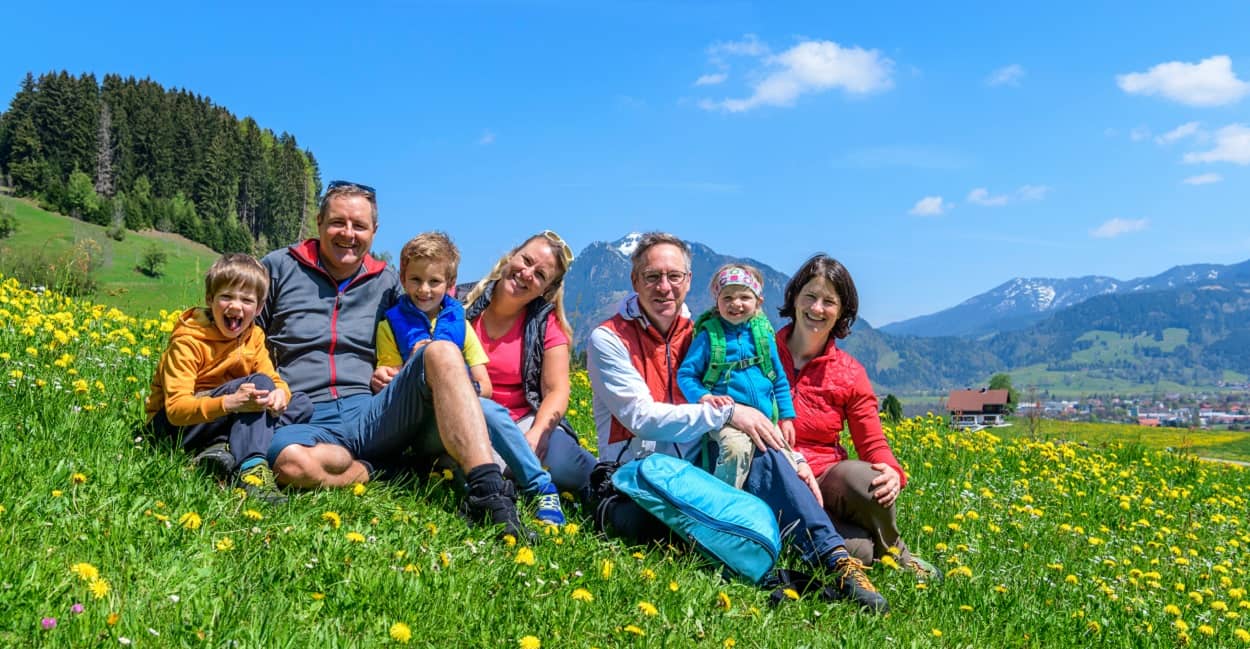 Familienurlaub in den Alpen mit Freunden