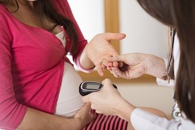 Frau mit Schwangerschaftsdiabetes