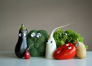 Gemüse mit Gesicht